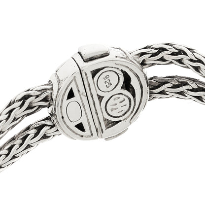 John Hardy Sterling Silver Black Sapphire Kali Four Station Bracelet 3 of 3