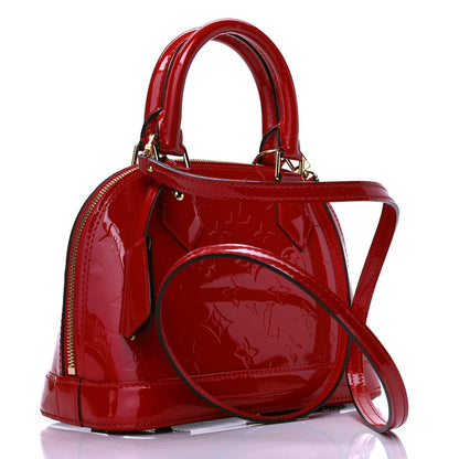 Louis Vuitton Vernis Alma BB Cherry 2 of 4