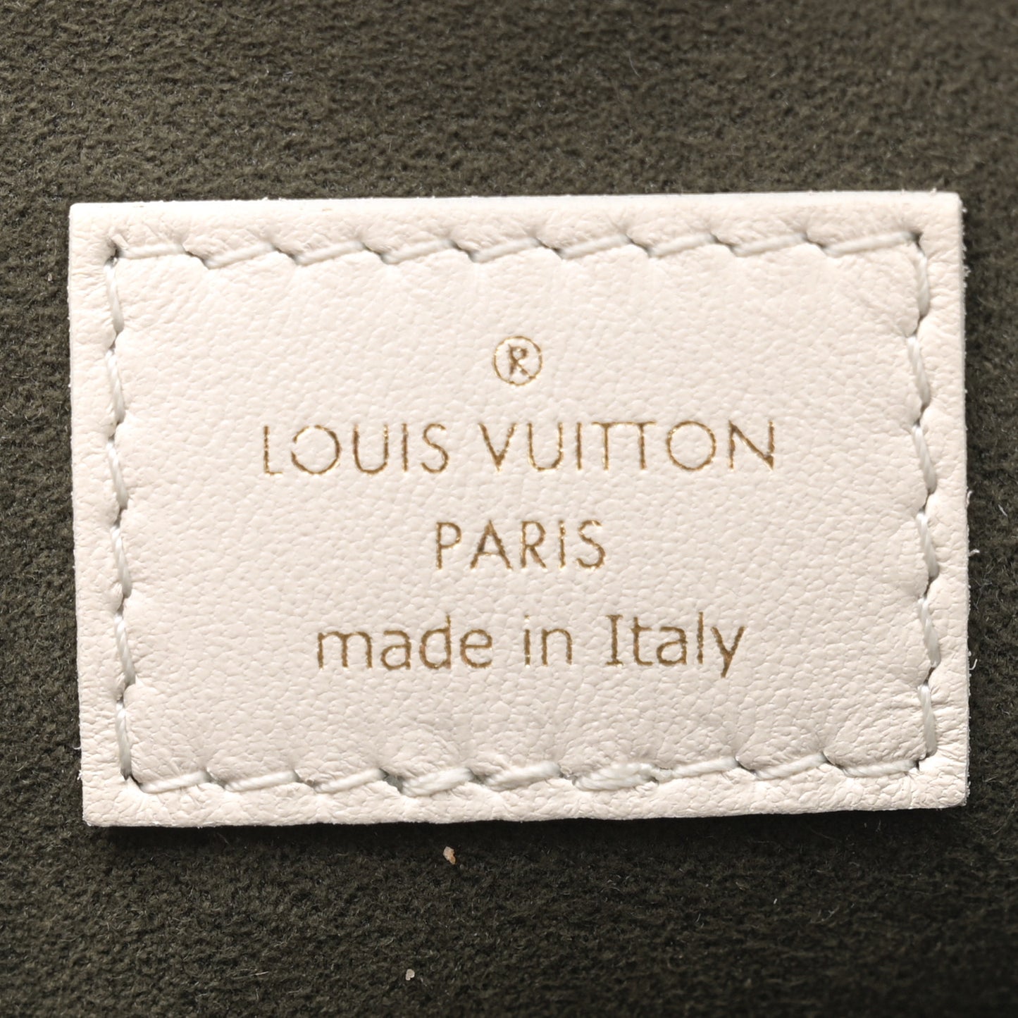 Lambskin Embossed Monogram Coussin PM Beige Cream