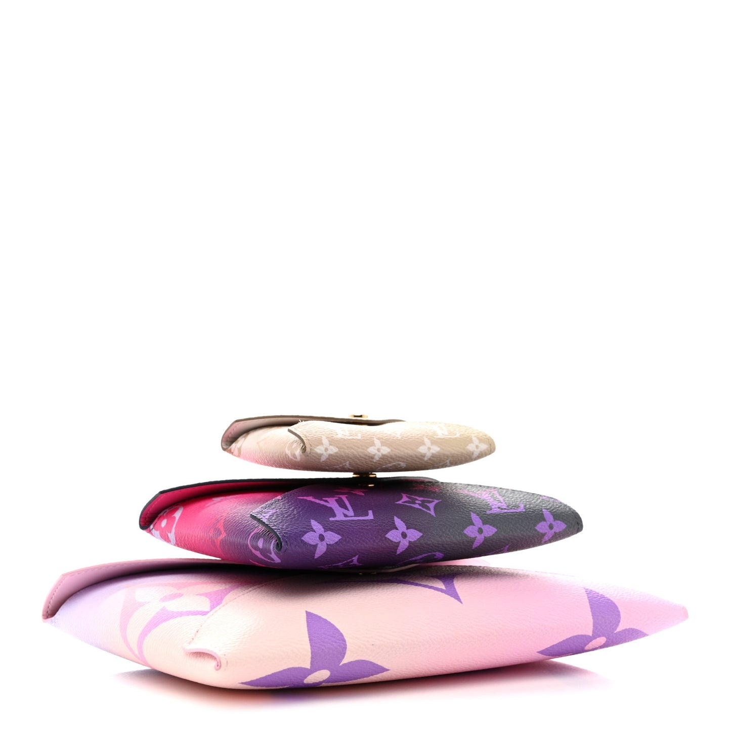 Monogram Giant Spring in the City Kirigami Pochette Set Sunrise Pastel Midnight Fuchsia Sunset Kaki