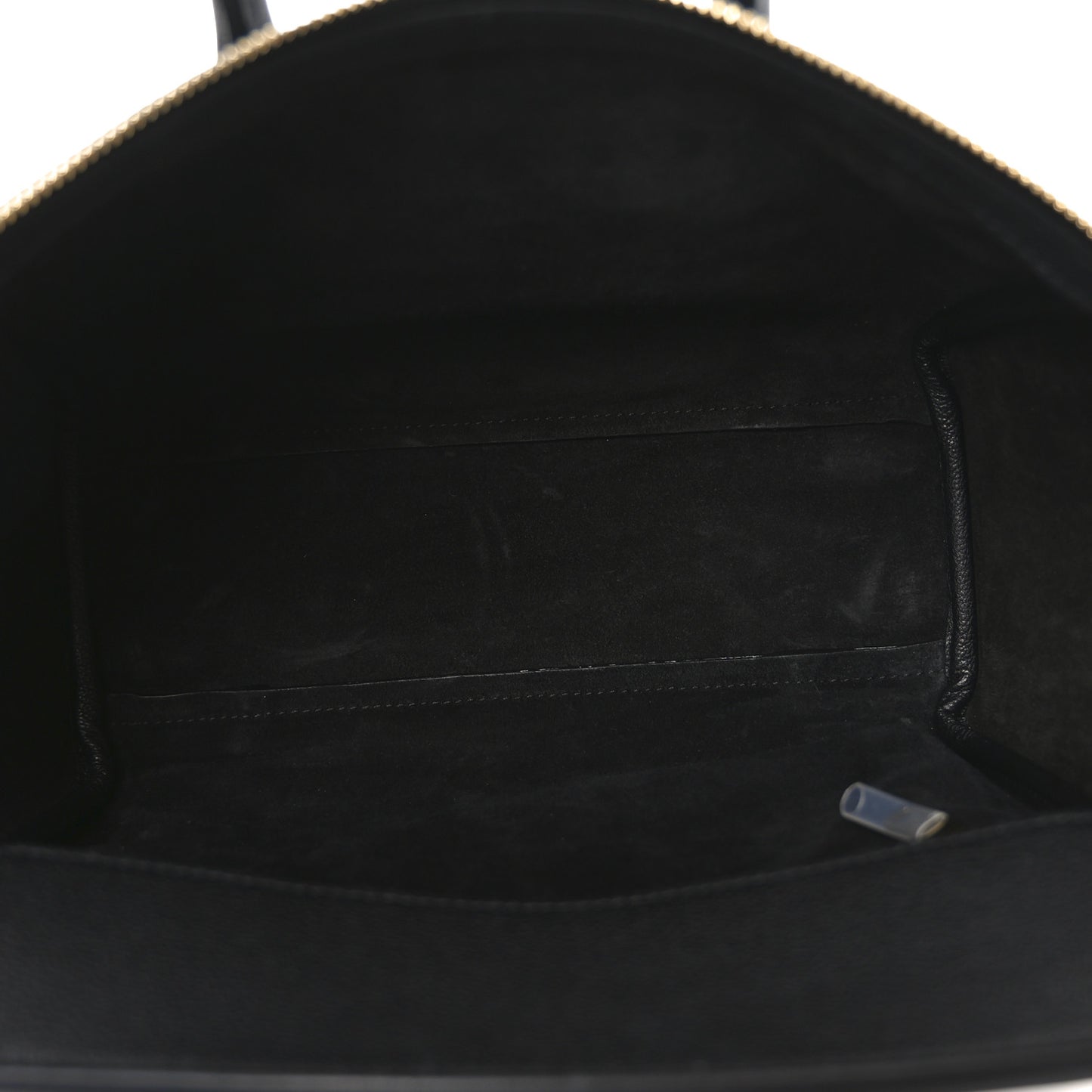 Supple Shiny Lambskin Little New Luggage Black