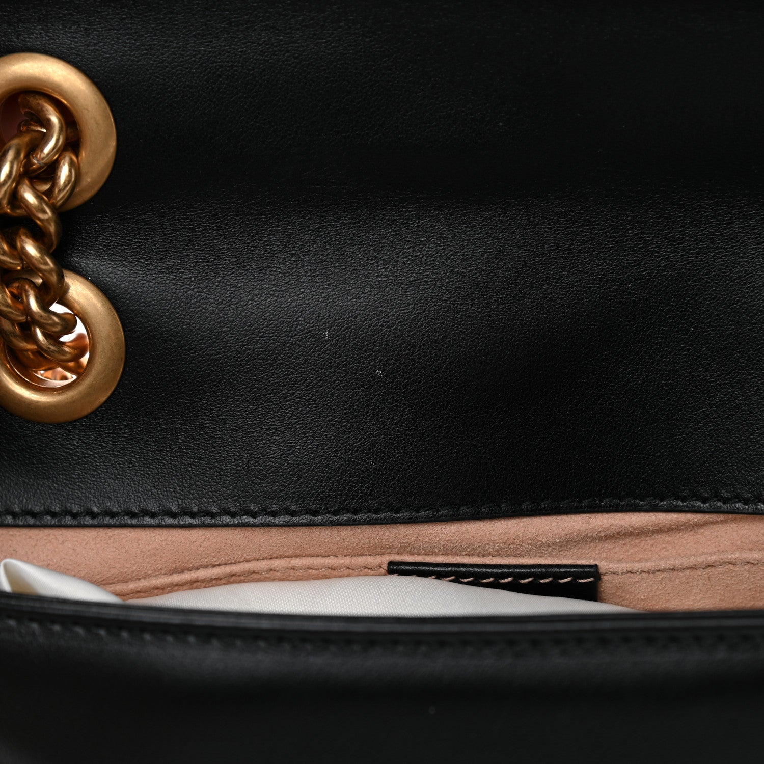 Gucci Calfskin Matelasse Mini GG Marmont Shoulder Bag Black 20 of 21