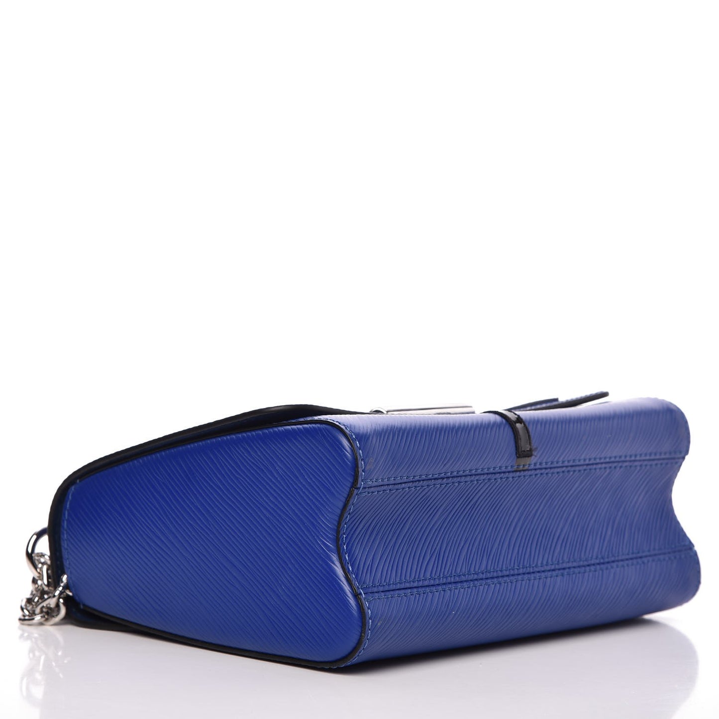 Epi Flamingo Twist Shoulder Bag MM Blue
