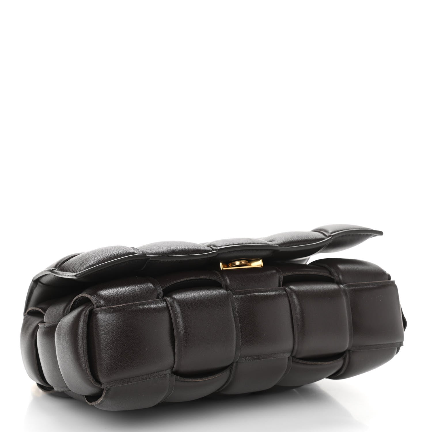 Bottega Veneta Lambskin Maxi Intreccio Padded Chain Cassette Crossbody Bag Black 4 of 10