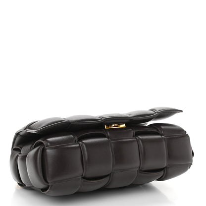 Bottega Veneta Lambskin Maxi Intreccio Padded Chain Cassette Crossbody Bag Black 4 of 10
