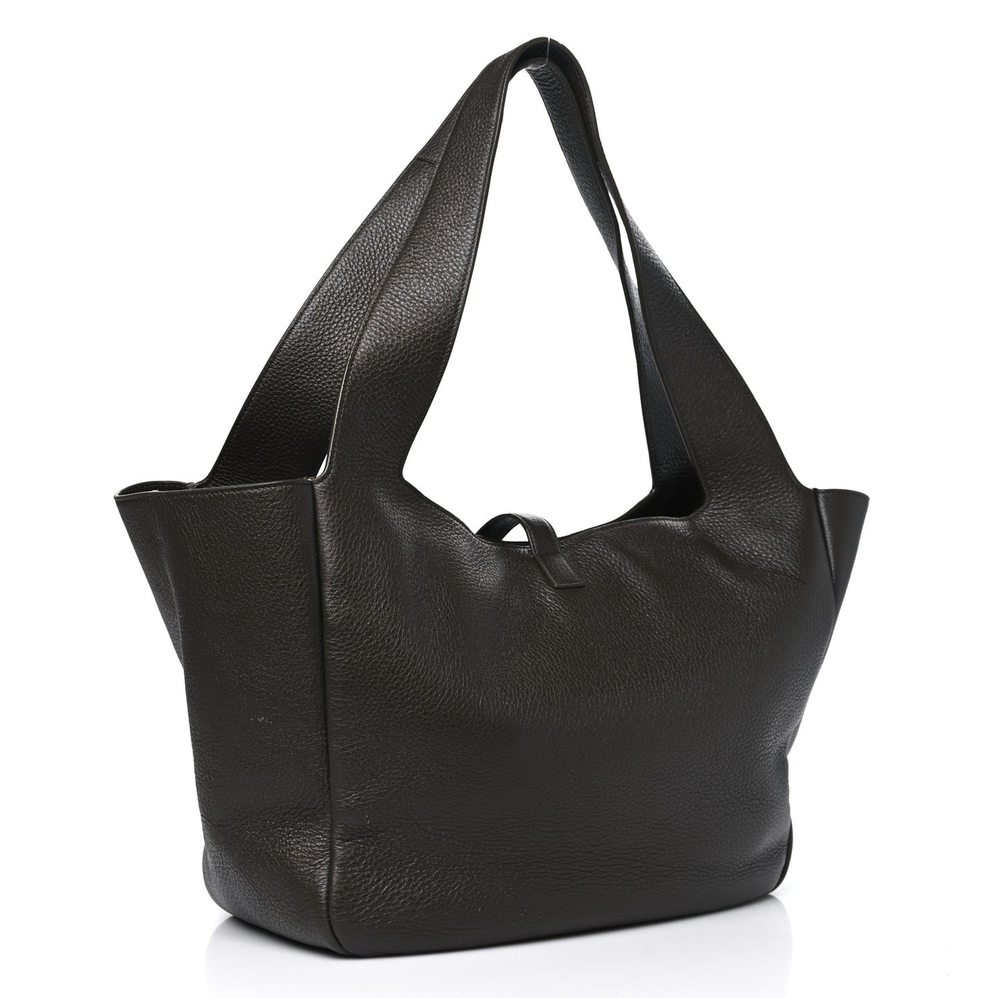 Grained Deerskin Bea Tote Light Musk