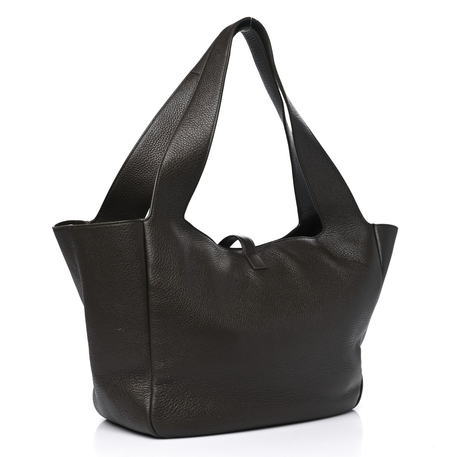 Saint Laurent Grained Deerskin Bea Tote Light Musk 2 of 11