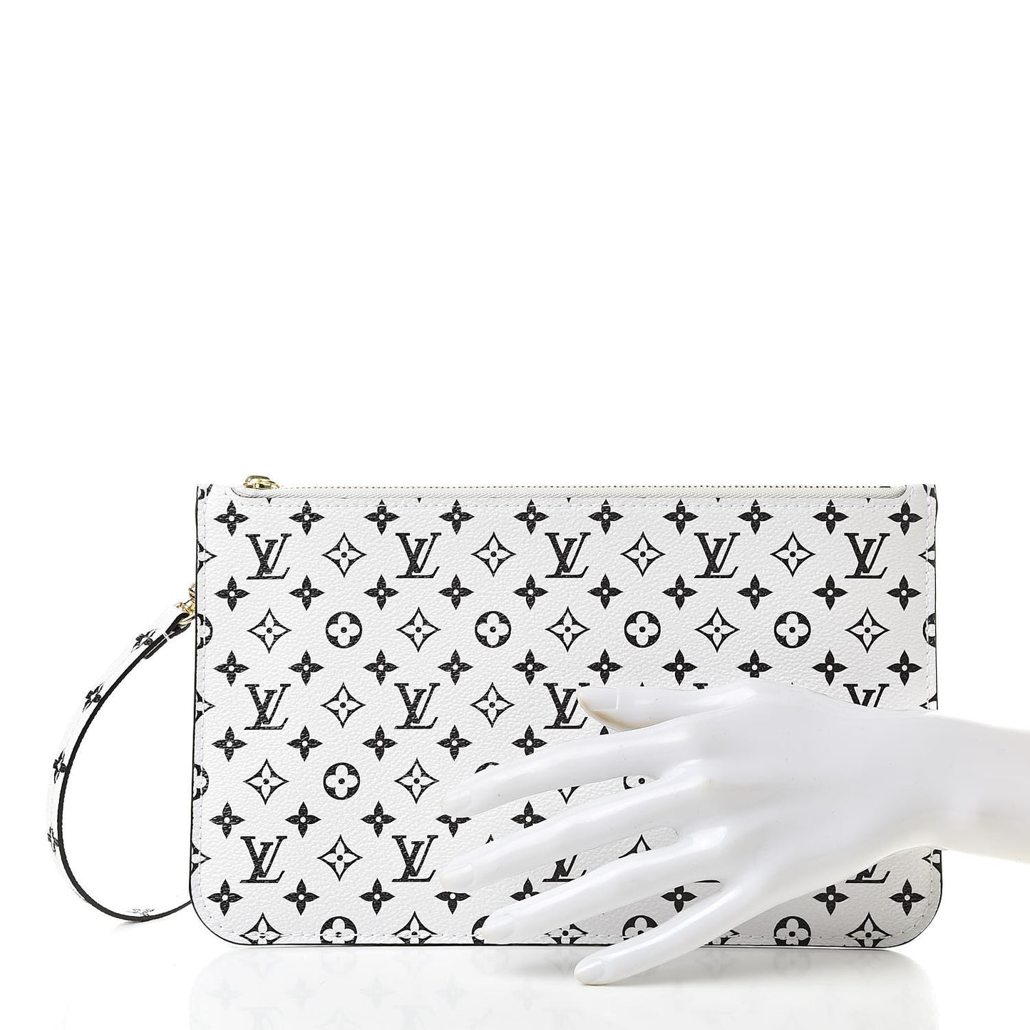 Monogram Giant Neverfull MM GM Pochette White