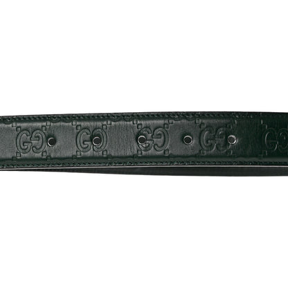 Gucci Guccissima Signature 30mm Belt 90 36 Verde 3 of 5