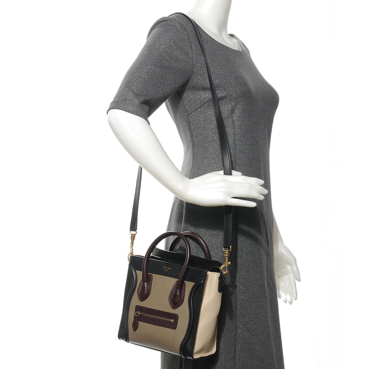 Smooth Calfskin Nano Tri-Color Luggage