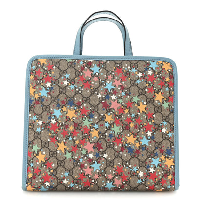 Gucci GG Supreme Monogram Star Print Childrens Tote Blue Multicolor 1 of 10