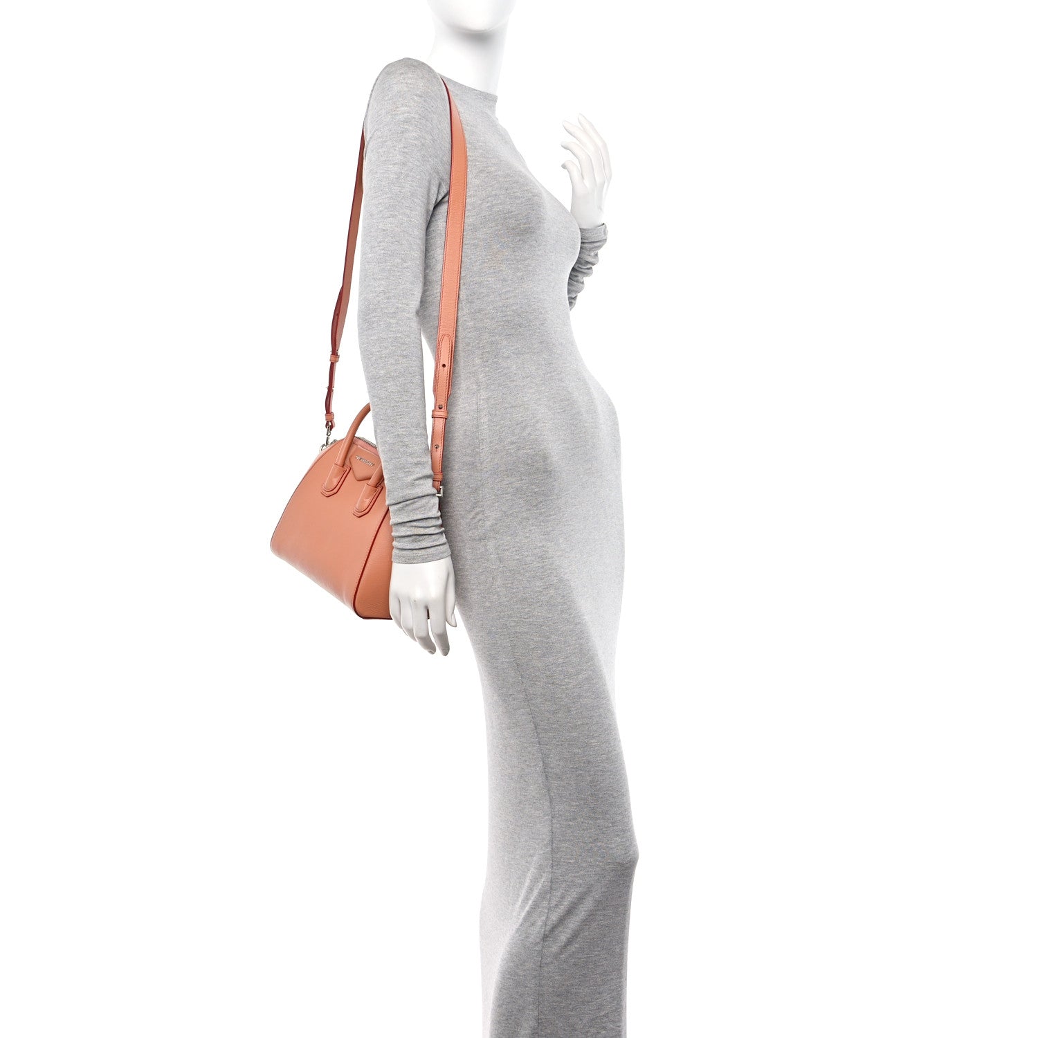 Givenchy Sugar Goatskin Mini Antigona Corail Pink 2 of 10