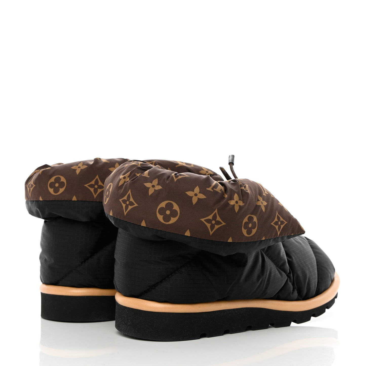 Nylon Monogram Pillow Comfort Ankle Boot 39 Black