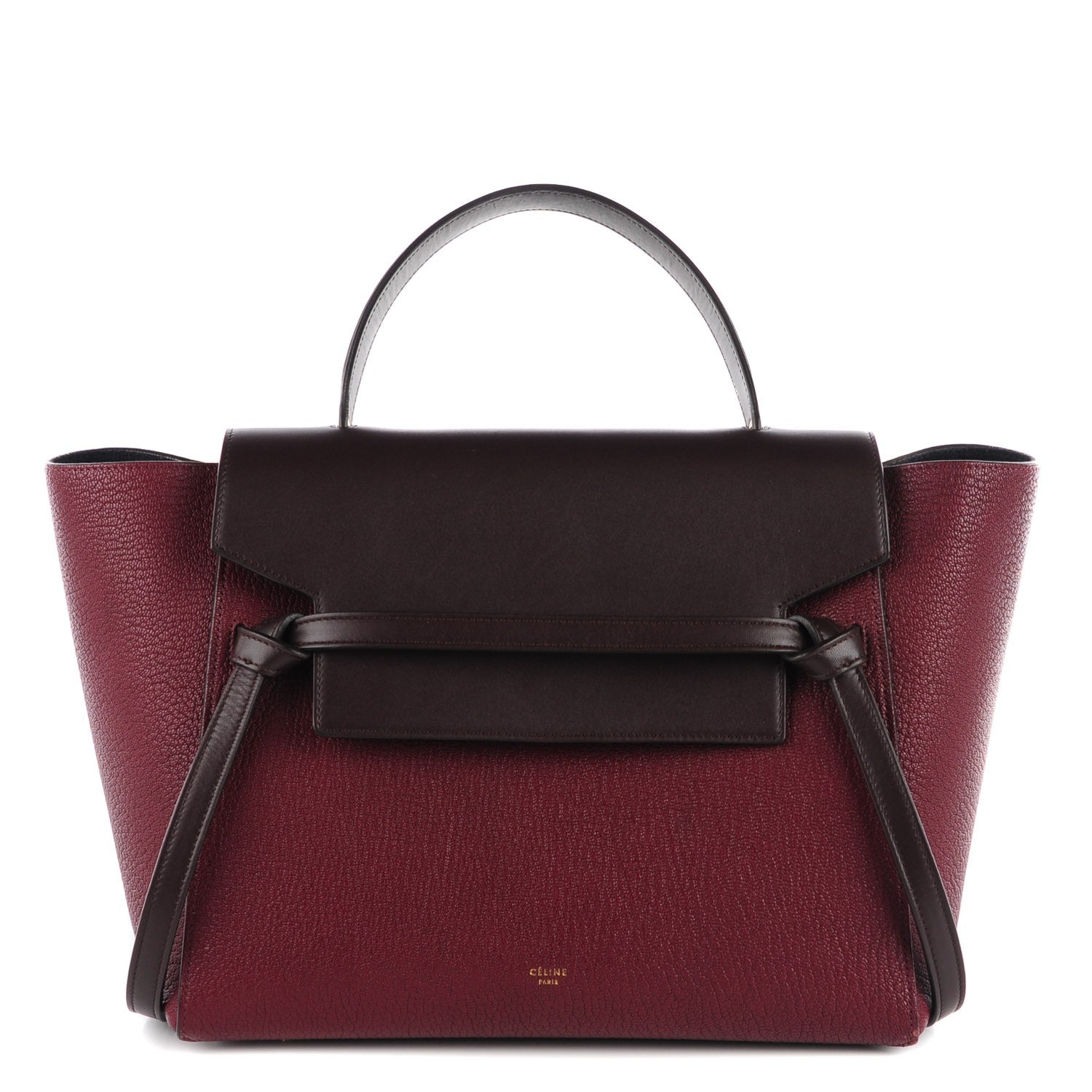 Celine Goatskin Smooth Calfskin Mini Belt Bag Burgundy 1 of 10