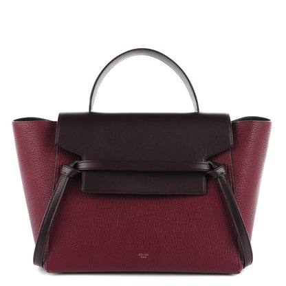 Celine Goatskin Smooth Calfskin Mini Belt Bag Burgundy 1 of 10