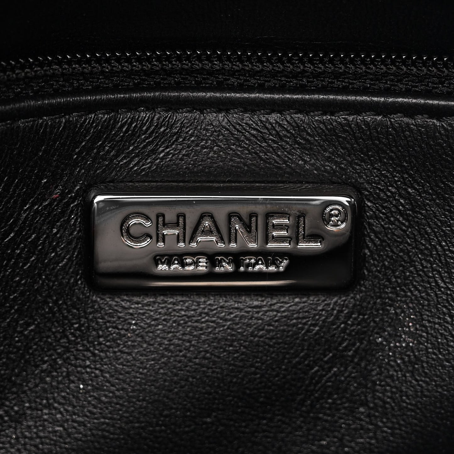 Sequin Mini Rectangular Flap Black Silver