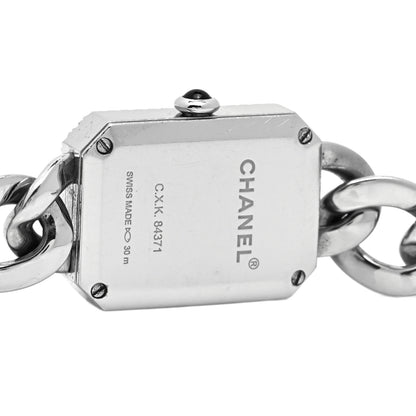 Chanel Stainless Steel Diamond Bezel Mother of Pearl 16mm Chain Premiere Quartz Watch 4 of 5