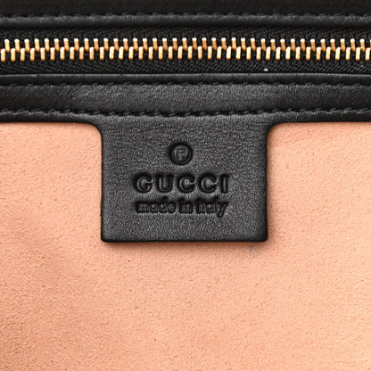 Gucci Apollo Calfskin GG Dadini Embroidered Chain Hobo Black 6 of 11