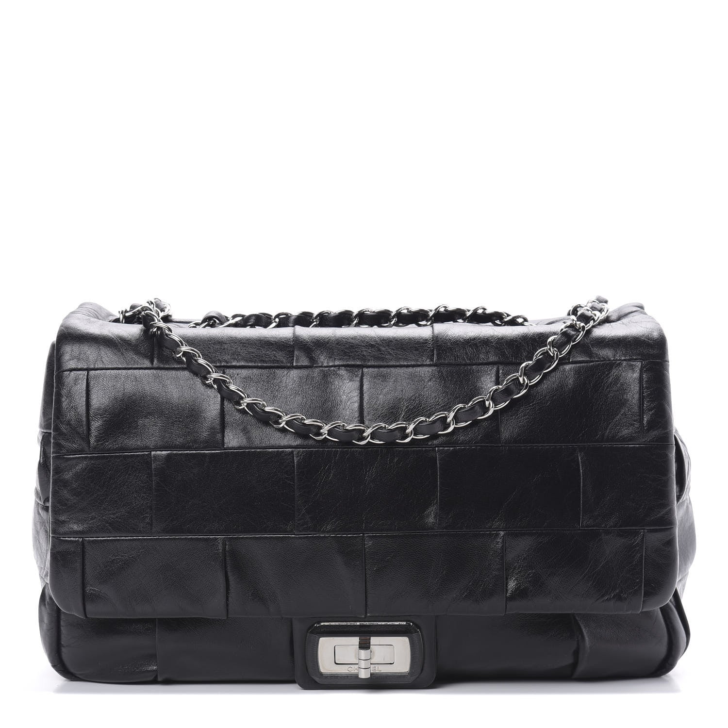 Chanel Lambskin Patchwork Medium Mademoiselle Flap Black 1 of 10