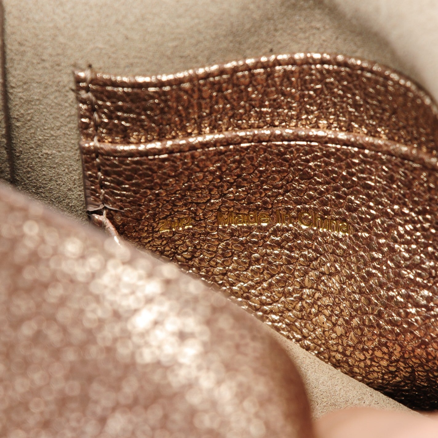 Mulberry Metallic Goatskin Mini Lily Mushroom 7 of 7