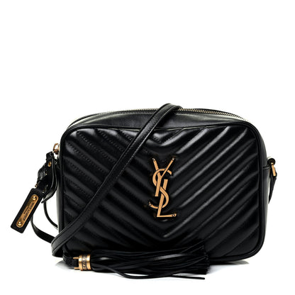 Saint Laurent Calfskin Matelasse Monogram Lou Camera Bag Black 1 of 4