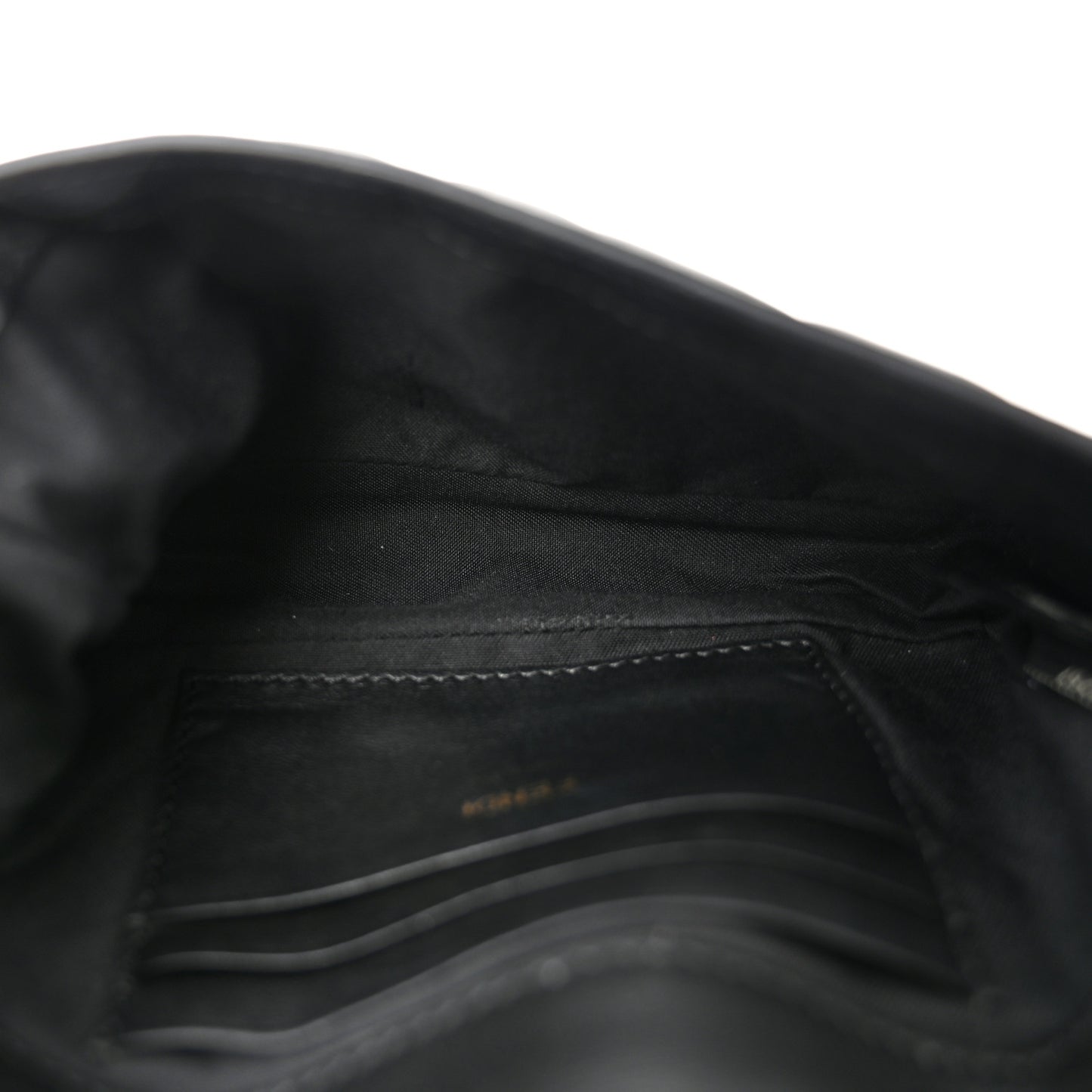 Nappa FF 1974 Embossed Mini Baguette Black