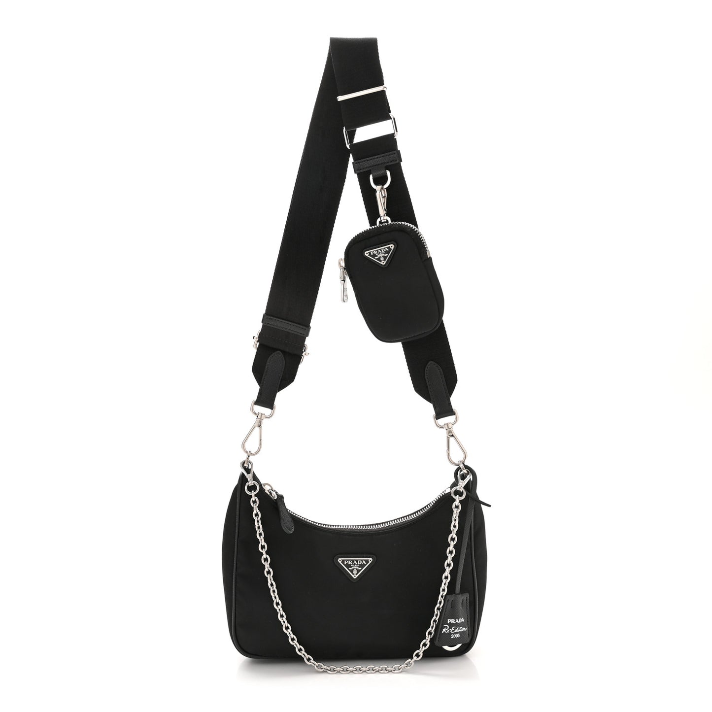 Nylon Re-Edition 2005 Shoulder Bag Black