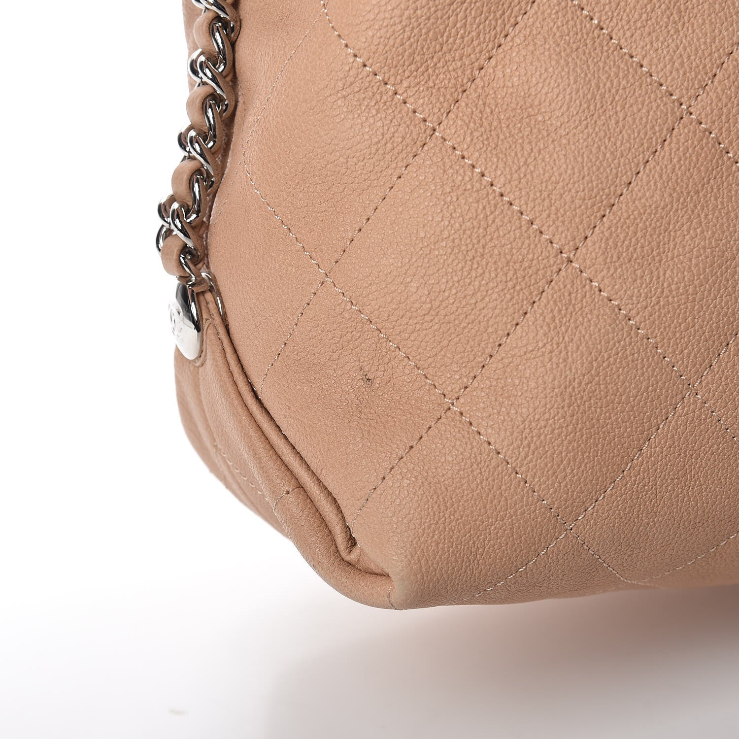 Chanel Grained Calfskin Stitched Large Braided With Style Hobo Beige 11 of 11