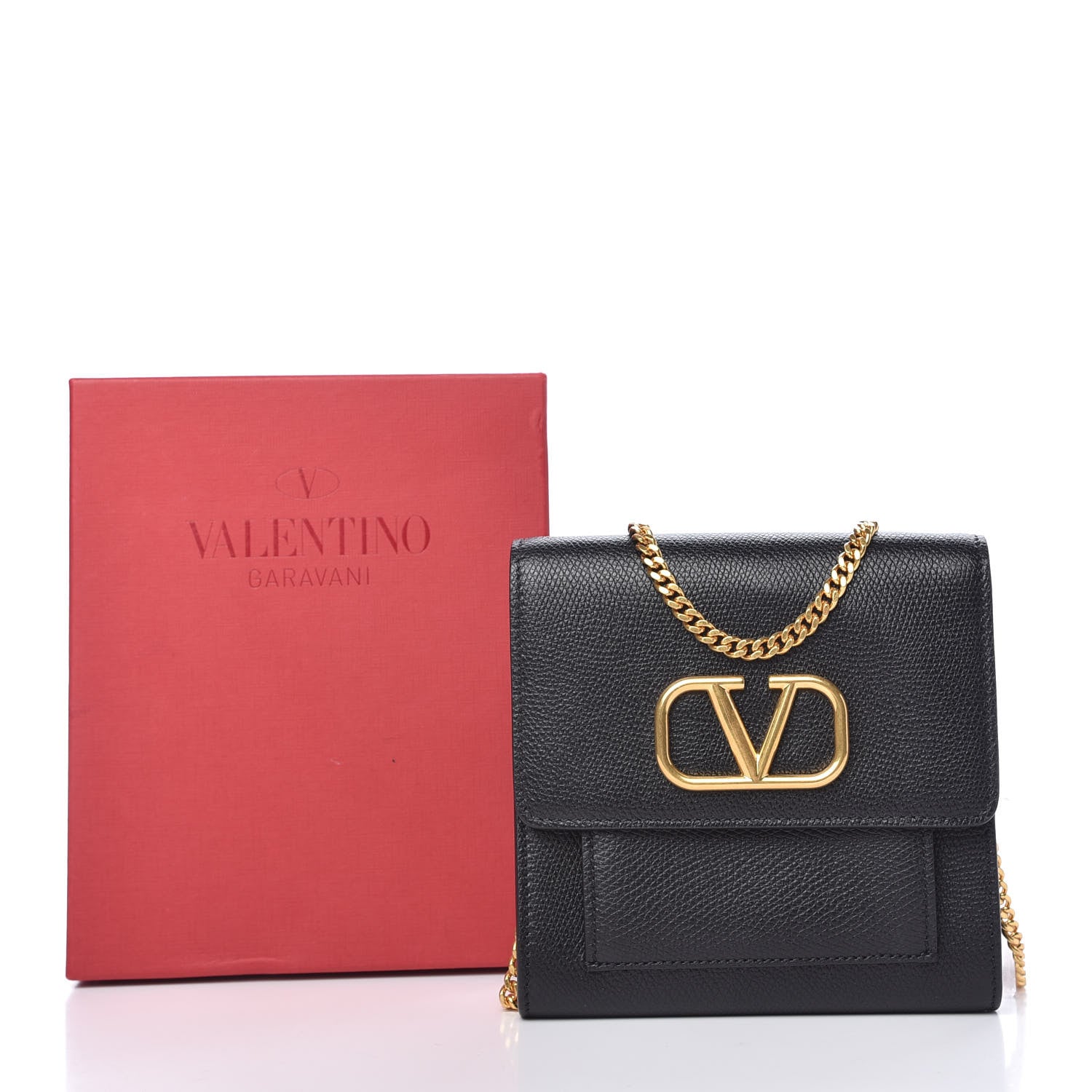 Valentino Garavani Calfskin VLogo Crossbody Bag Black 9 of 9