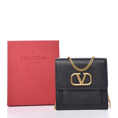 Valentino Garavani Calfskin VLogo Crossbody Bag Black 9 of 9