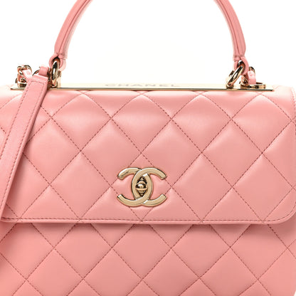Chanel Lambskin Quilted Small Trendy CC Flap Dual Handle Bag Light Pink 8 of 10