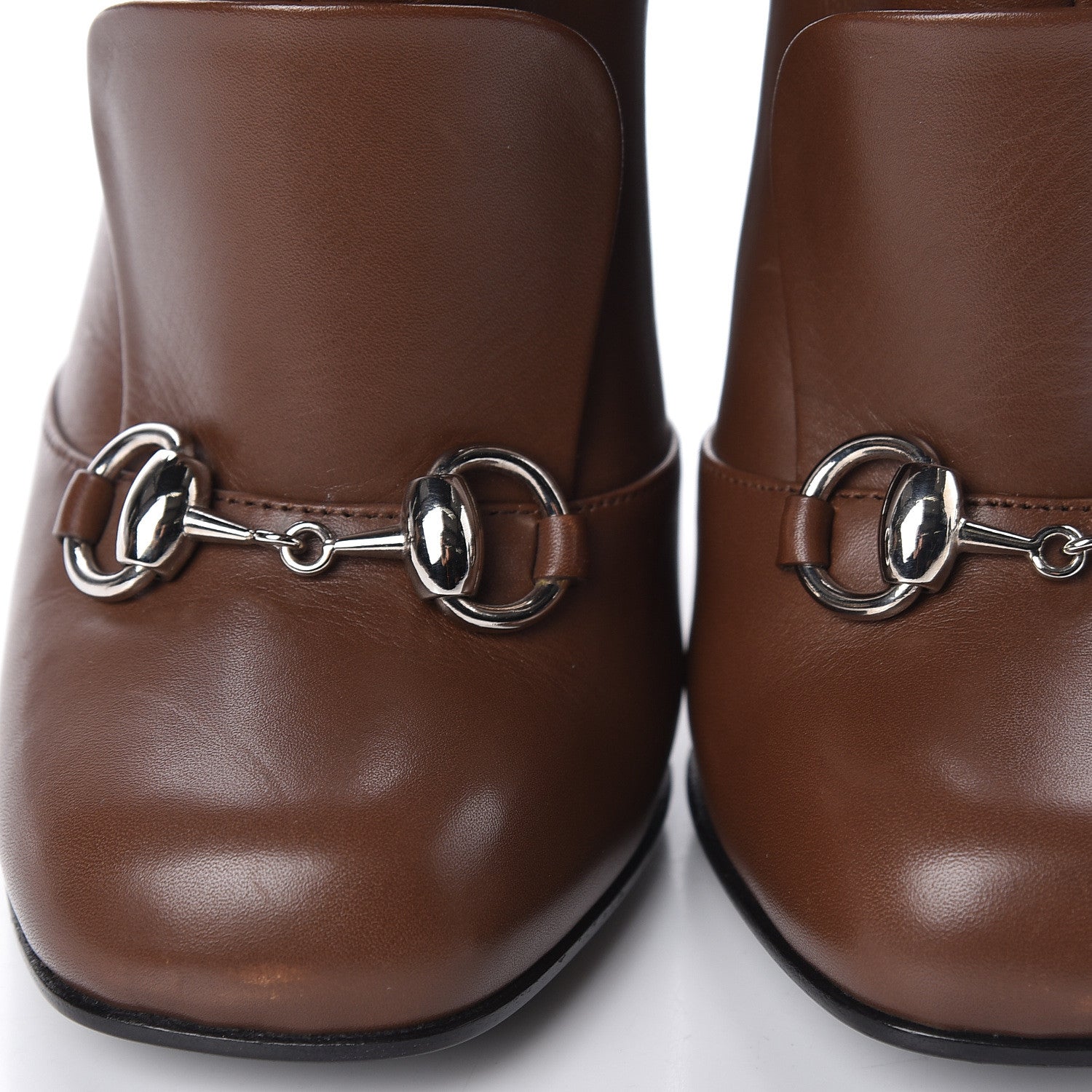 Gucci Calfskin Twiggy Boot Horsebit 36 Nut Brown 10 of 15