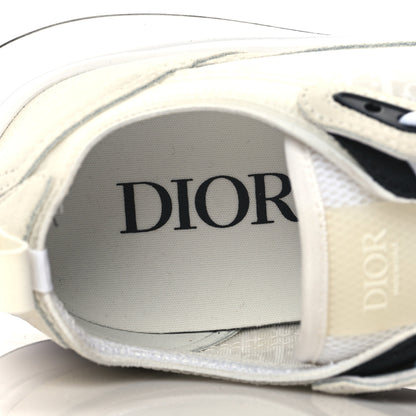 Christian Dior Suede Technical Mesh Oblique Mens B25 Runner Sneakers 40 White 7 of 7