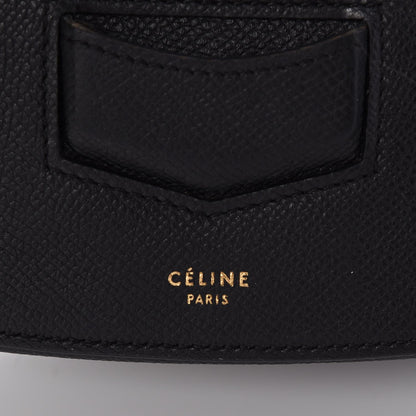 Celine Grained Calfskin Medium Trotteur Black 6 of 8