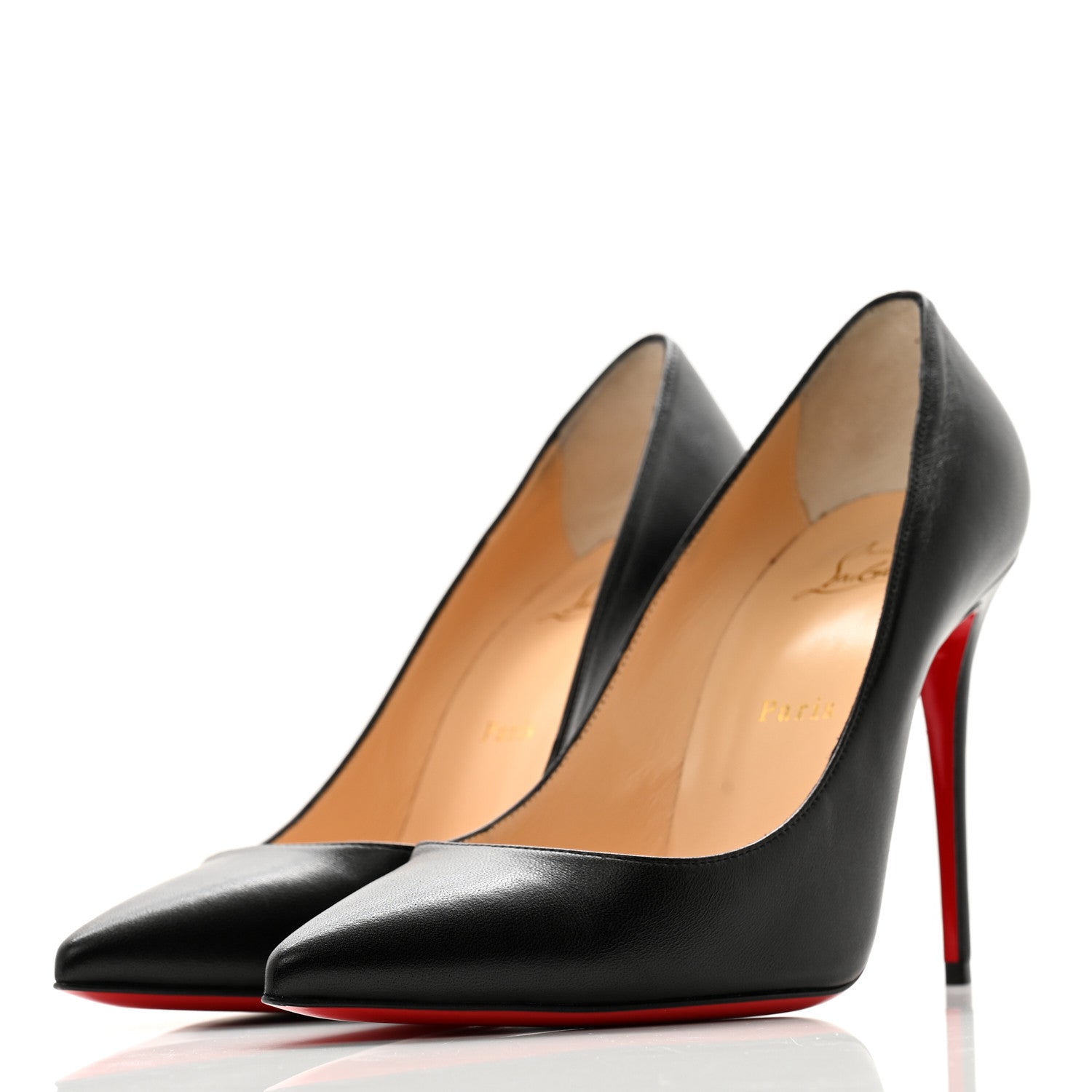 Christian Louboutin Shiny Nappa Kate 100 Pumps 38.5 Black 3 of 10
