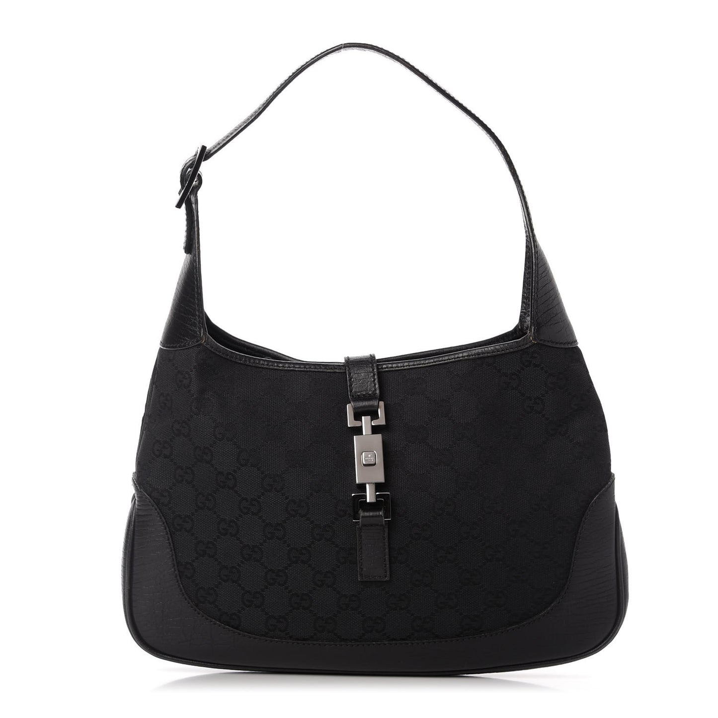 Monogram Small Jackie O Hobo Black