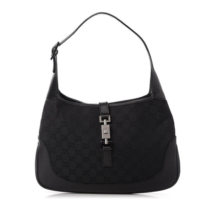 Gucci Monogram Small Jackie O Hobo Black 1 of 10