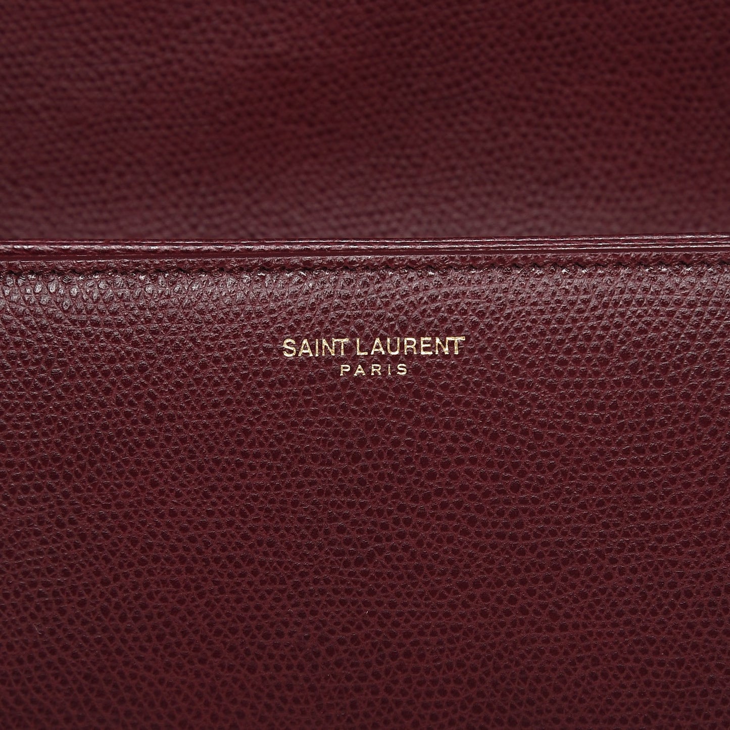 Textured Calfskin Medium Classic Monogram Universite Bag Dark Red