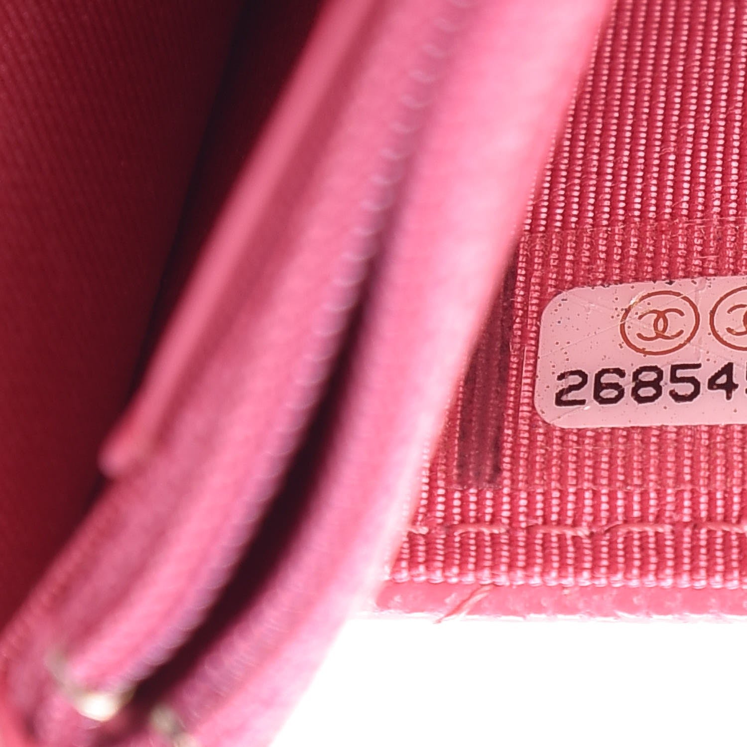 Chanel Caviar Quilted Wallet on Chain WOC Pink 8 of 9