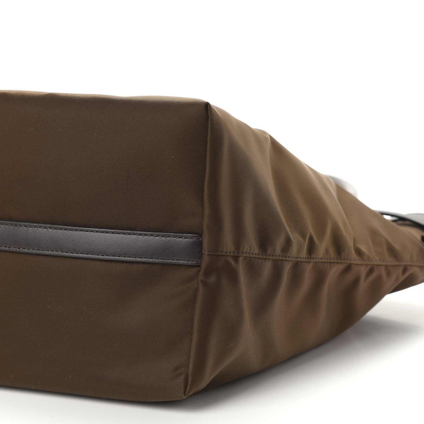 Tessuto Nylon Soft Calf Shopping Tote Mimetico