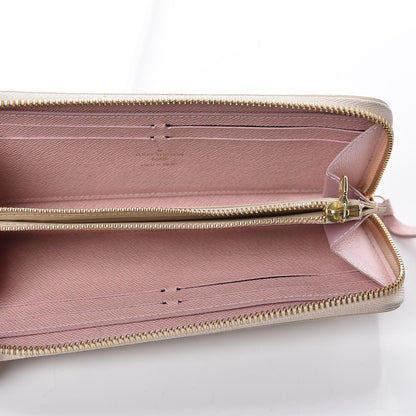 Louis Vuitton Damier Azur Clemence Wallet Rose Ballerine 5 of 14