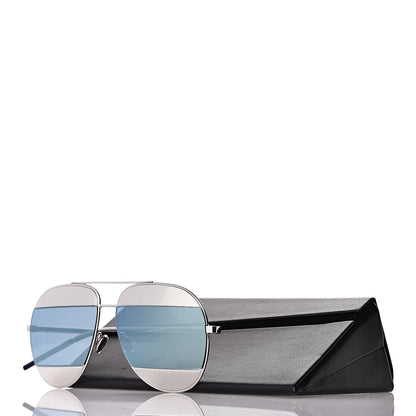 Christian Dior Split 1 Aviator Sunglasses Silver Blue 8 of 8