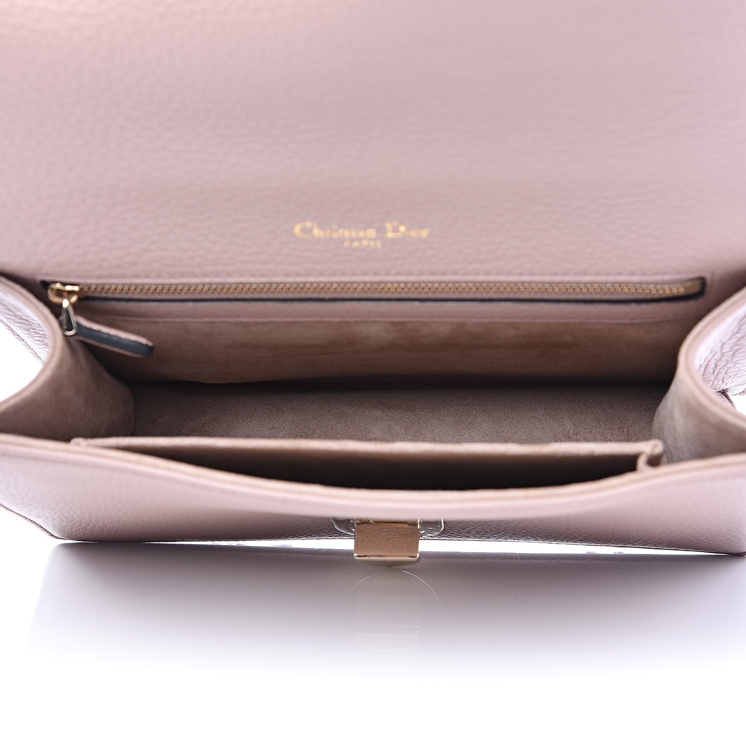 Christian Dior Grained Calfskin Medium Diorama Flap Bag Nude 7 of 14