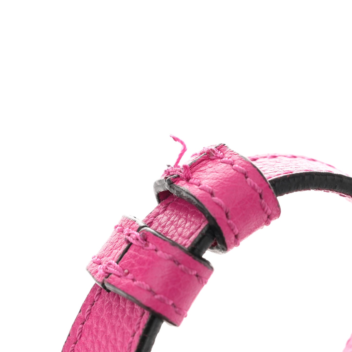 Pebbled Calfskin Small Skull Padlock Zip Around Tote Bouganville