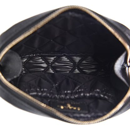 Chanel Caviar Quilted Small Curvy Pouch Cosmetic Case Black 5 of 7