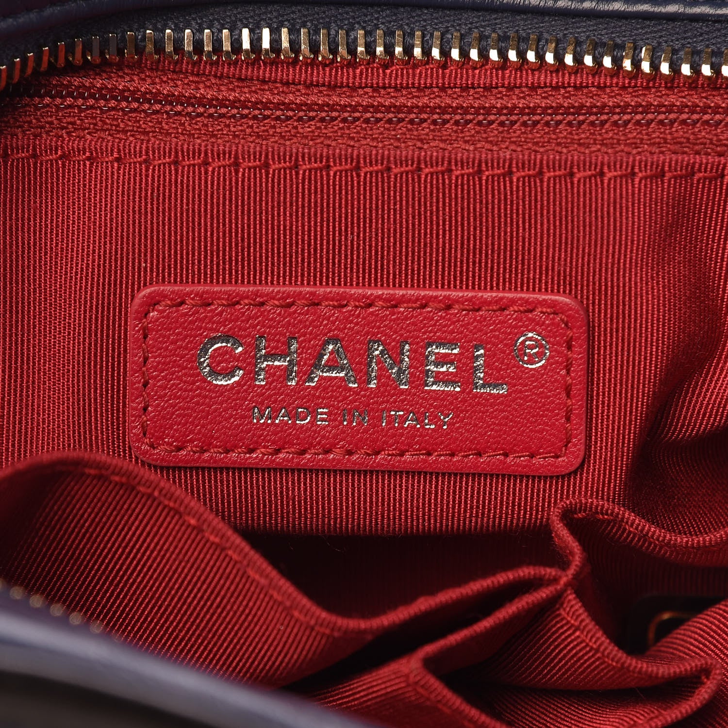 Chanel Aged Calfskin Quilted Large Gabrielle Hobo Navy Black 6 of 17