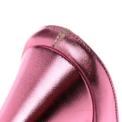 Christian Louboutin Kid Laminato Veryvee 85 Mules 39 Confettis 8 of 8