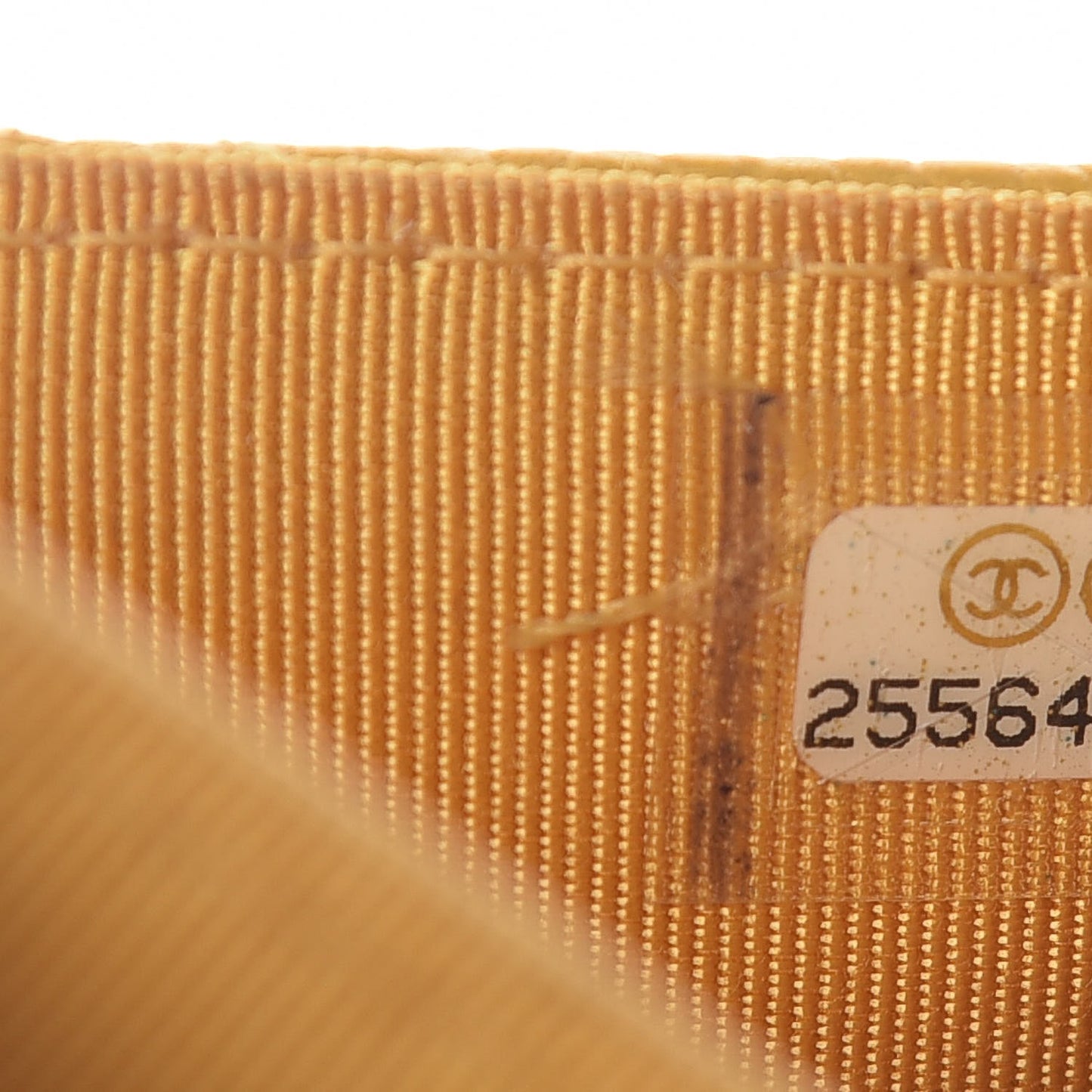 Caviar Quilted Flap Card Holder Yellow