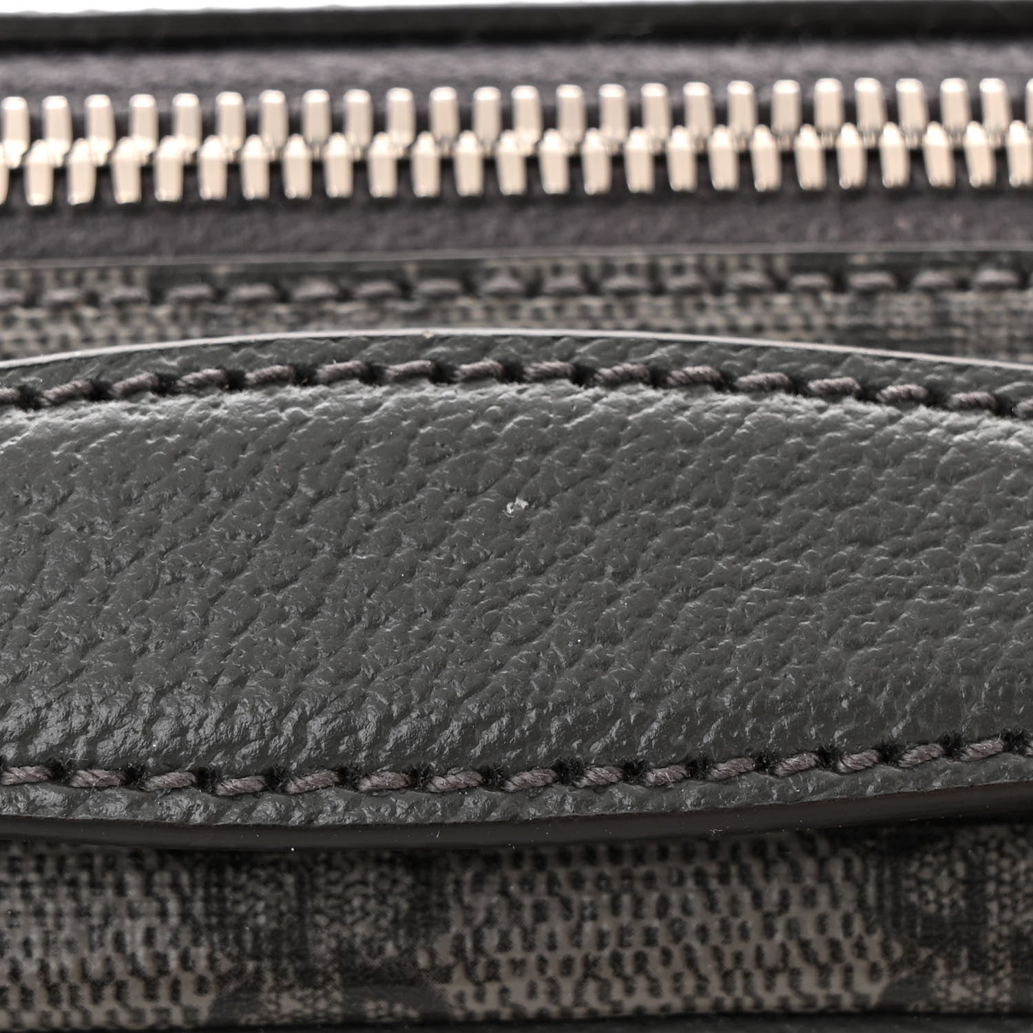 Gucci GG Supreme Monogram Textured Dollar Calfskin Small Ophidia Top Handle Shoulder Grey Black Graphite Grey 15 of 15