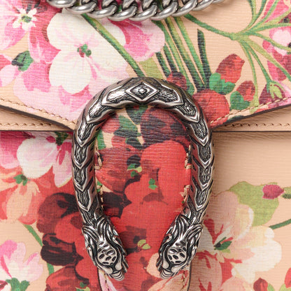 Gucci Calfskin Blooms Print Small Dionysus Shoulder Bag Pink Apricot Multicolor 9 of 11